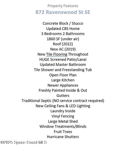 872 Ravenswood Street SE, Palm Bay, FL 32909