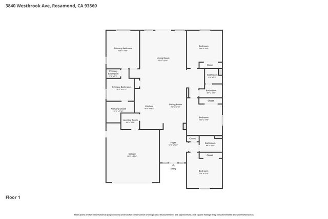 3840 Westbrook, Rosamond, CA 93560