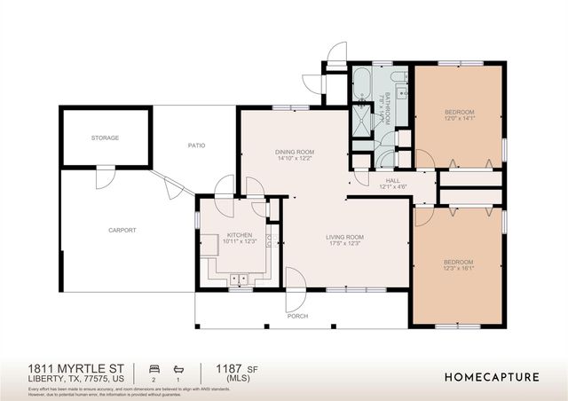 1811 Myrtle Street, Liberty, TX 77575