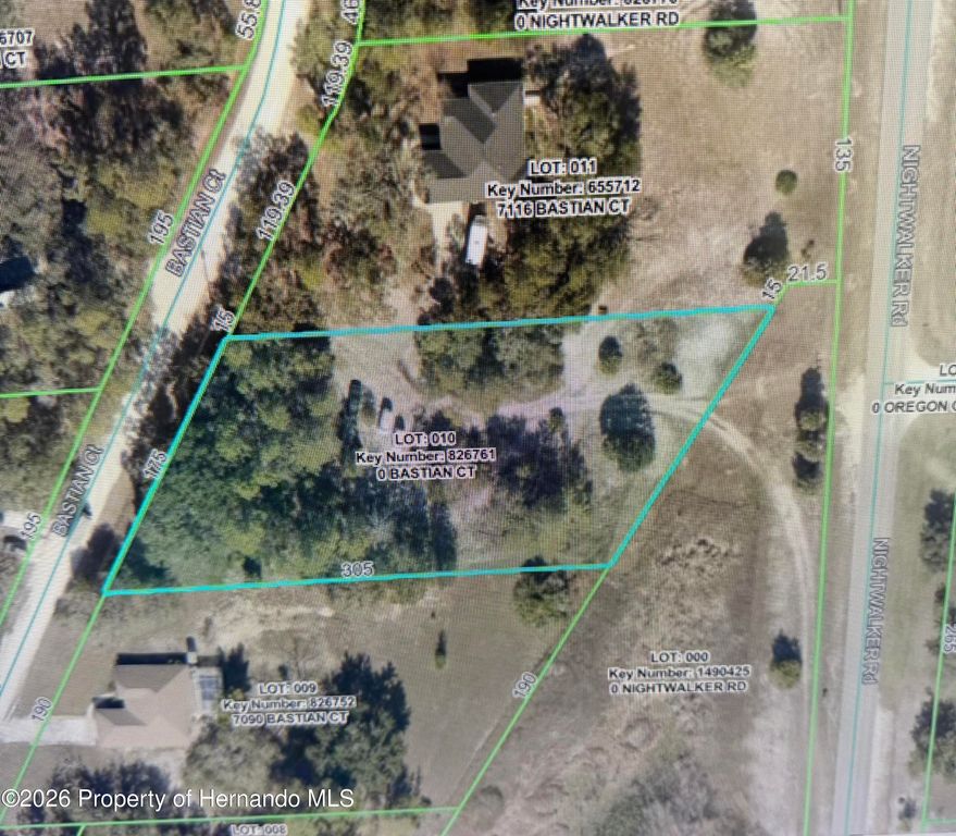 0 Bastian Court, Weeki Wachee, FL 34613