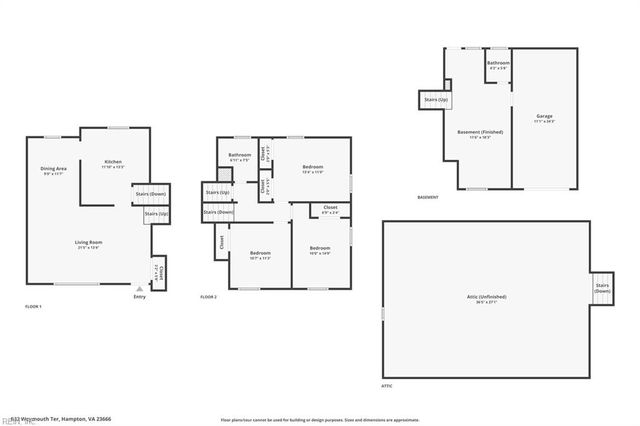 832 Weymouth TER, Hampton, VA 23666