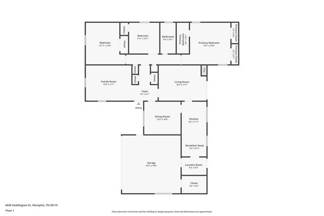 6038 HADDINGTON DR, Memphis, TN 38119