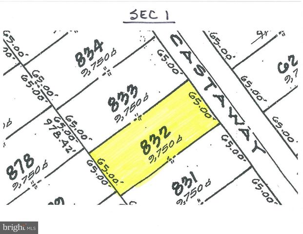 LOT 832 CASTAWAY DR, Greenbackville, VA 23356