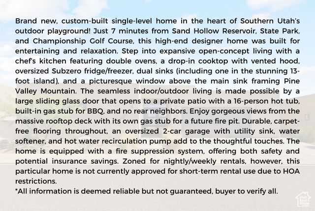 4982 W 3175 S, Hurricane, UT 84737