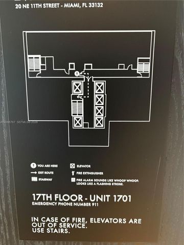 20 NE 11 Street 1701, Miami, FL 33132