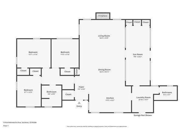 1176 W Mendocino Ave, Stockton, CA 95204