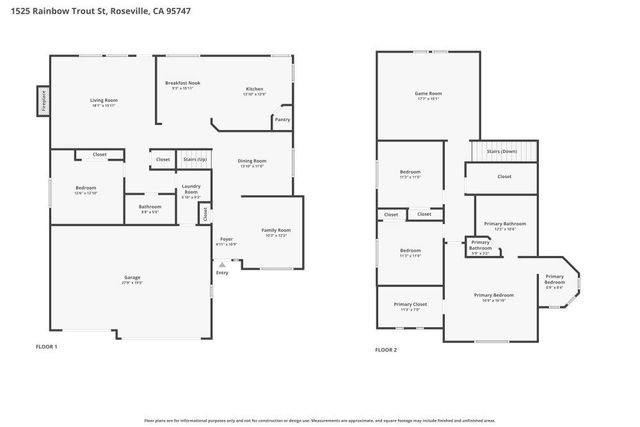 1525 Rainbow Trout St, Roseville, CA 95747