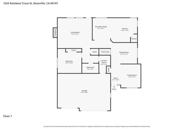 1525 Rainbow Trout St, Roseville, CA 95747