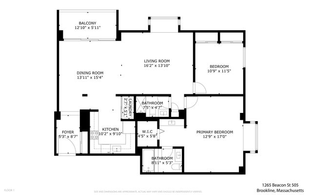 1265 Beacon St 505, Brookline, MA 02446