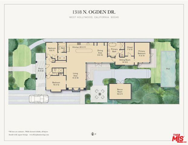 1318 N Ogden Drive, Los Angeles, CA 90046