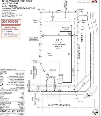 17153 W SWEET IRON Pass, Surprise, AZ 85387