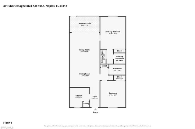 351 Charlemagne BLVD 105A, Naples, FL 34112