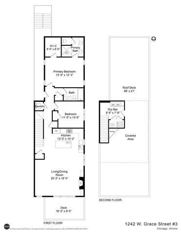1242 W Grace Street W 3, Chicago, IL 60613