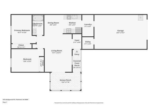 1016 Wedgewood Drive, Plainwell, MI 49080