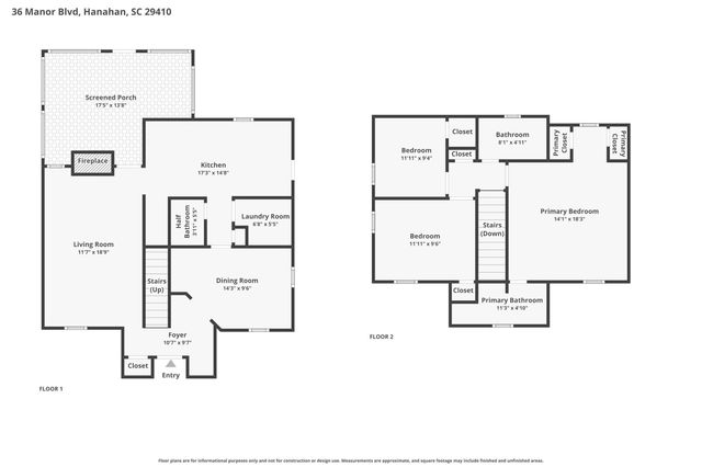 36 Manor Boulevard, Hanahan, SC 29410