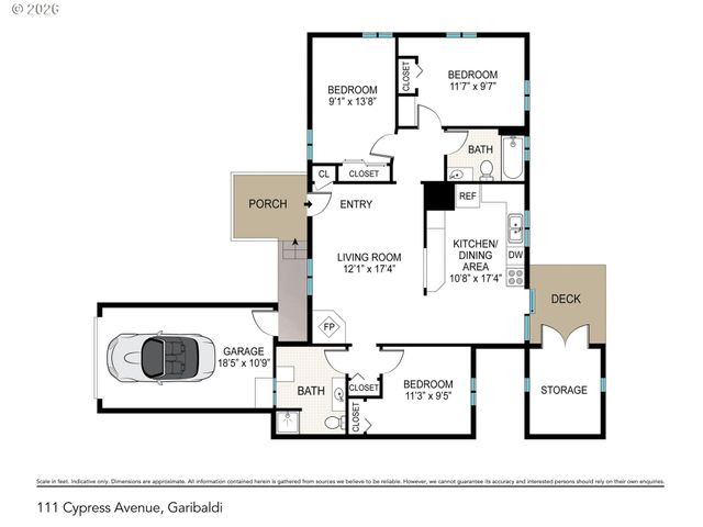 111 CYPRESS Ave, Garibaldi, OR 97118