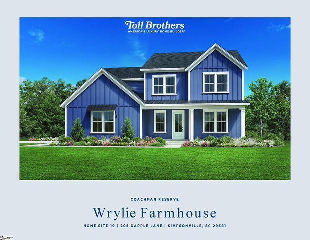 205 Dapple Lane Lot 19 Lot 19 Wrylie Farmhouse, Simpsonville, SC 29681