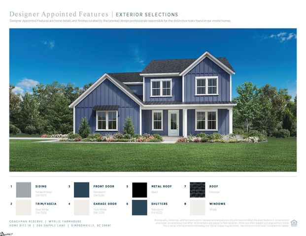 205 Dapple Lane Lot 19 Lot 19 Wrylie Farmhouse, Simpsonville, SC 29681