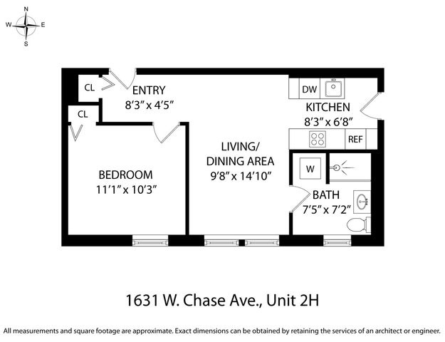 1631 W Chase Avenue 2H, Chicago, IL 60626
