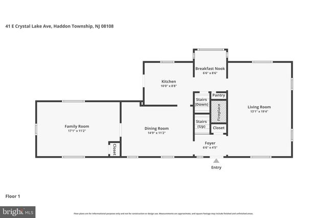 41 E CRYSTAL LAKE AVE, Haddon Township, NJ 08108