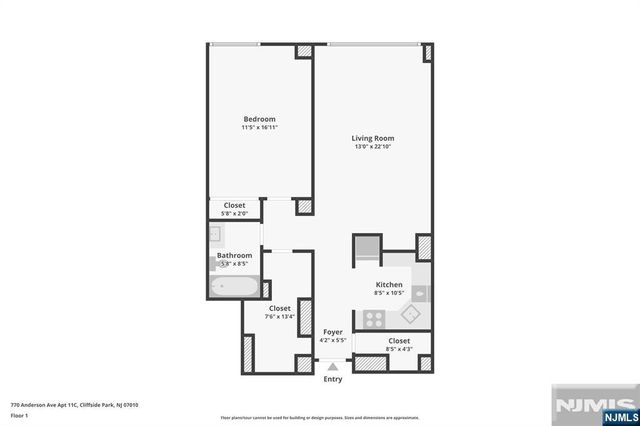 770 Anderson Avenue 11C, Cliffside Park, NJ 07010