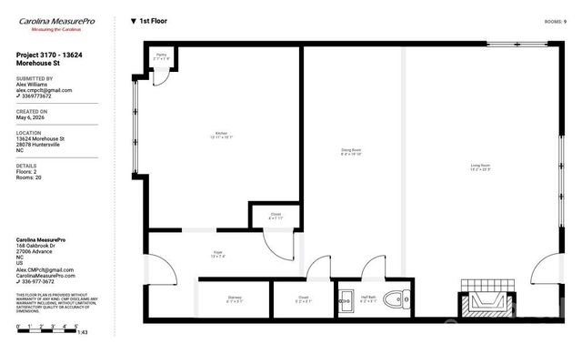 13624 Morehouse Street, Huntersville, NC 28078