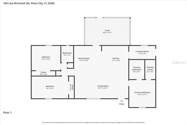 1601 JOE MCINTOSH ROAD, Plant City, FL 33565