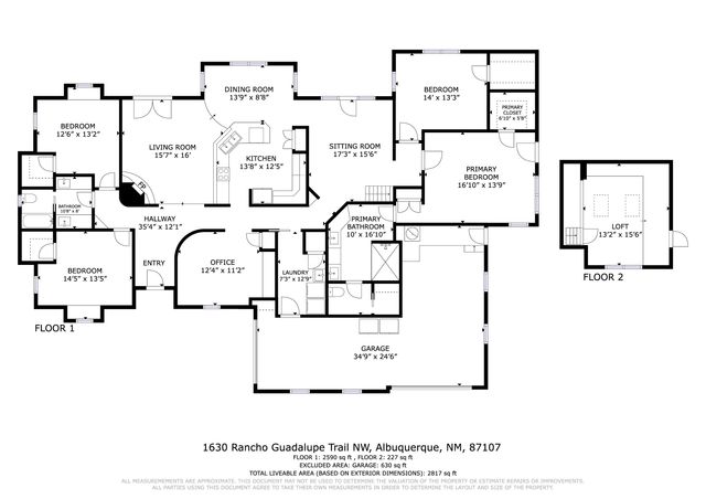 1630 Rancho Guadalupe Trail NW, Albuquerque, NM 87107