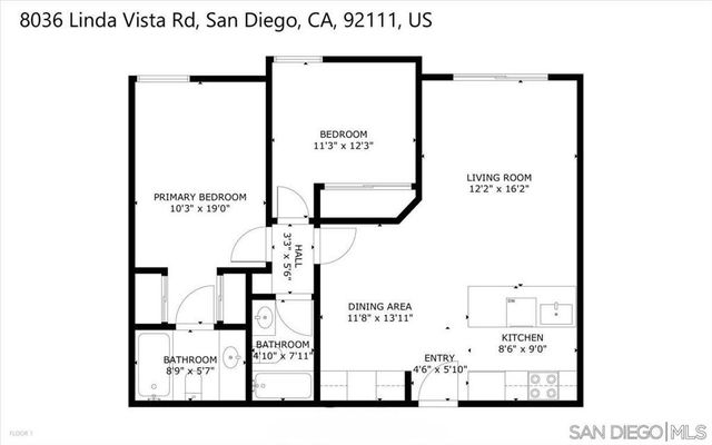 8036 Linda Vista 1P, San Diego, CA 92111