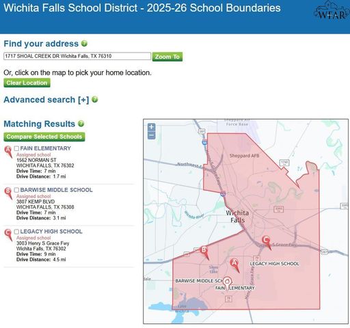 1717 SHOAL CREEK DRIVE, Wichita Falls, TX 76310
