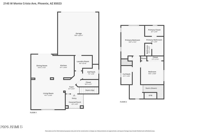 2145 W MONTE CRISTO Avenue, Phoenix, AZ 85023