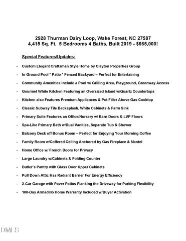 2928 Thurman Dairy Lp, Wake Forest, NC 27587