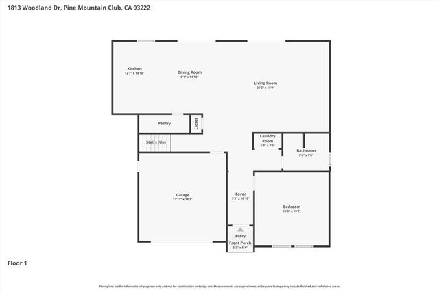 1813 Woodland Drive, Pine Mountain Club, CA 93222