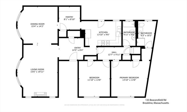 135 Beaconsfield Rd 1, Brookline, MA 02445