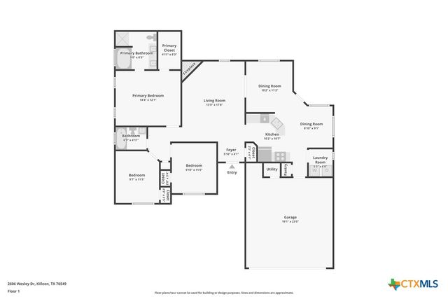 2606 Wesley Drive, Killeen, TX 76549
