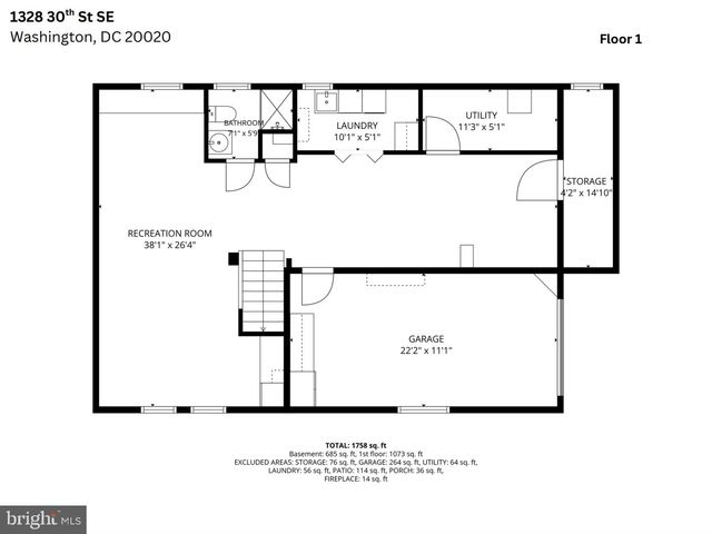 1328 30TH ST SE, Washington, DC 20020