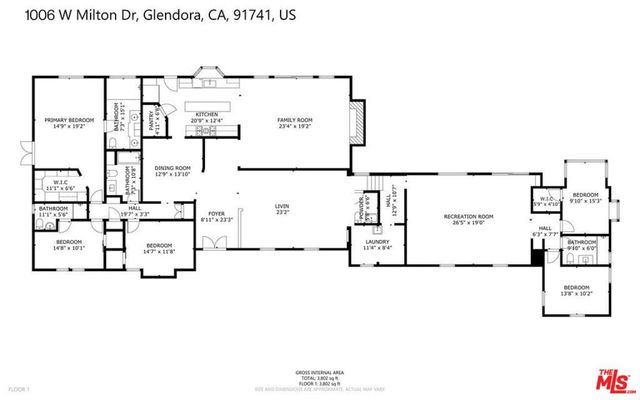 1006 W Milton Drive, Glendora, CA 91741
