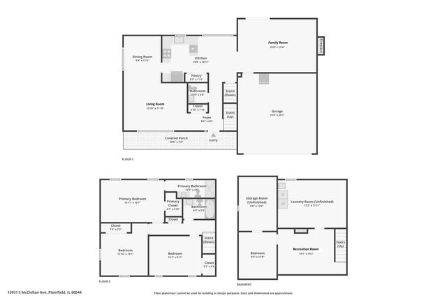 15931 S Mcclellan Avenue, Plainfield, IL 60544