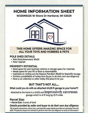 W330N9225 Shore DRIVE, Hartland, WI 53029