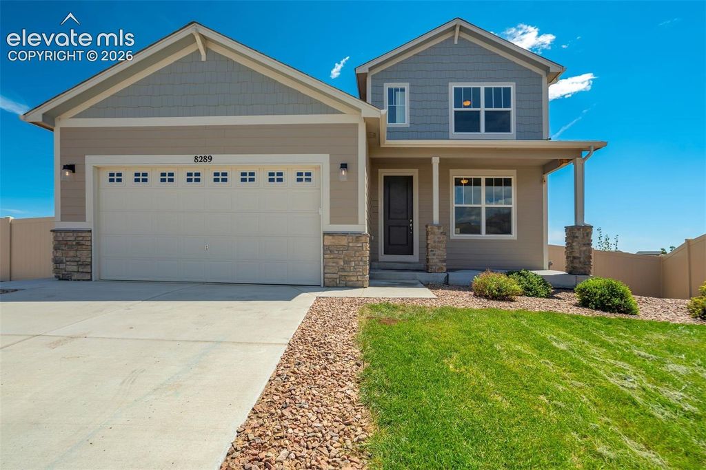8289 Falling Rock Drive, Colorado Springs, CO 80925 — exterior