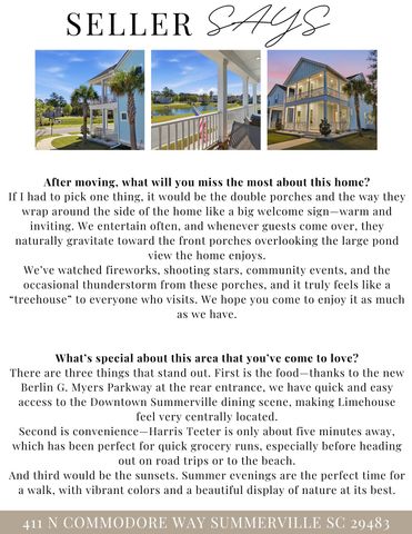 411 N Commodore Way, Summerville, SC 29483