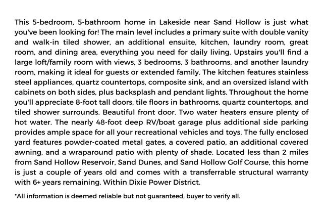 4705 W 2820 S, Hurricane, UT 84737