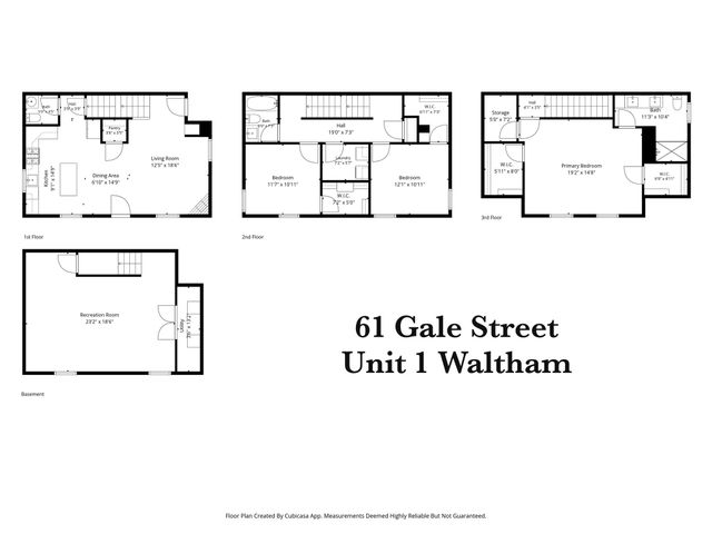 61 Gale Street A, Waltham, MA 02453