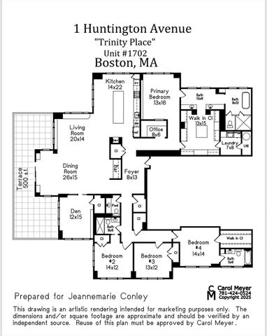 1 Huntington Avenue 1702, Boston, MA 02116
