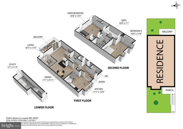 7540 S ARBORY LN, Laurel, MD 20707