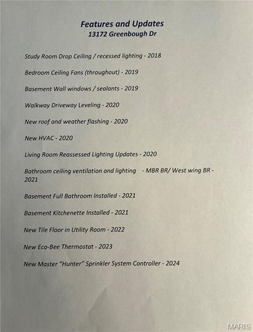 13172 Greenbough Drive, St Louis, MO 63146