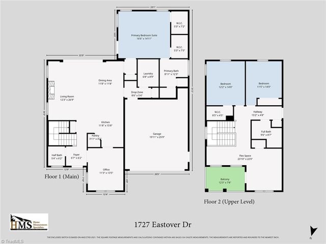 1727 Eastover Drive, Kernersville, NC 27284