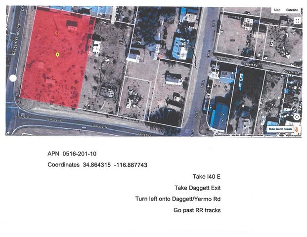 10 Santa Fe Street, Daggett, CA 92327