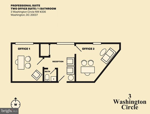 3 WASHINGTON CIR NW #206, Washington, DC 20037