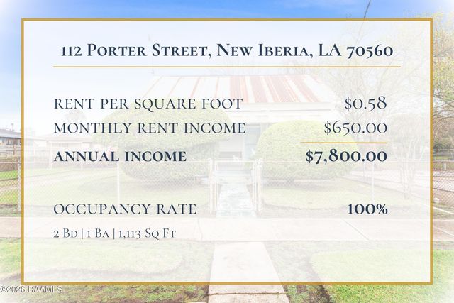 112 Porter Street, New Iberia, LA 70560